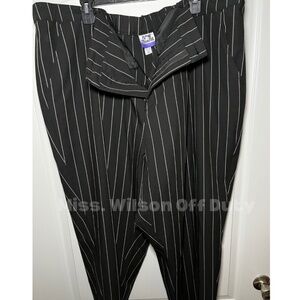Future Collective Black Pinstripe Pants